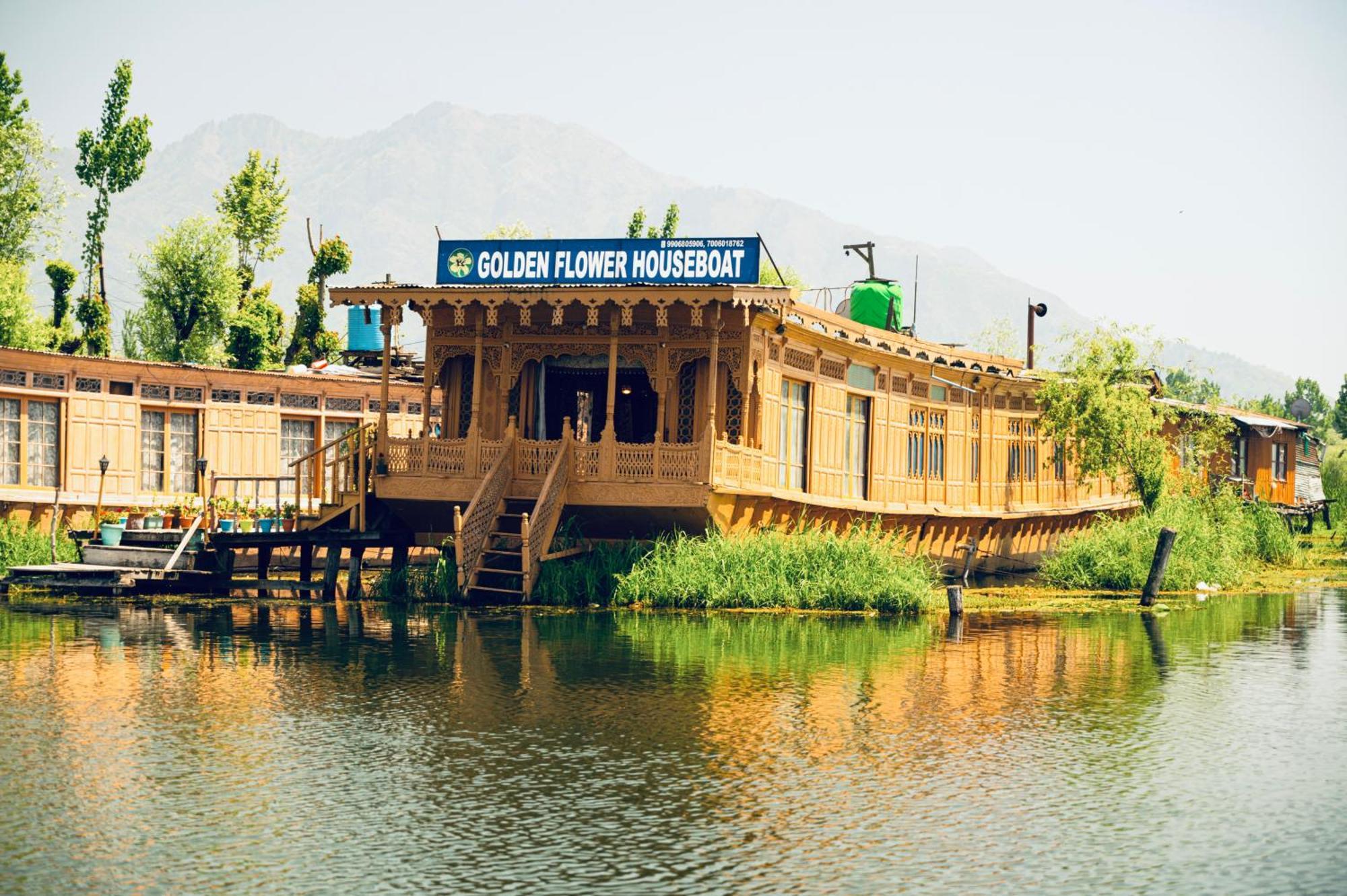 Golden Flower Heritage Houseboat Otel Nagin Bagh Dış mekan fotoğraf